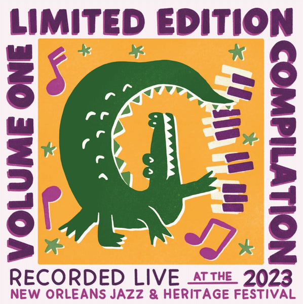 *PRE ORDER*  The Limited Edition Jazz Fest Live Vinyl Compilation Vol 1 180 GRAM & COLORED - Live at 2023 New Orleans Jazz & Heritage Festival