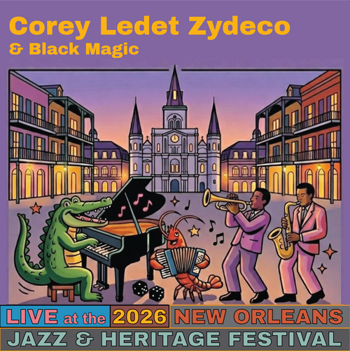 Corey Ledet Zydeco & Black Magic Live at the 2026 New Orleans Jazz & Heritage Festival
