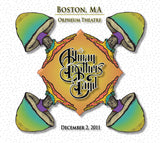 The Allman Brothers Band: 2011-12-02 Live at Orpheum Theatre, Boston, MA, December 02, 2011